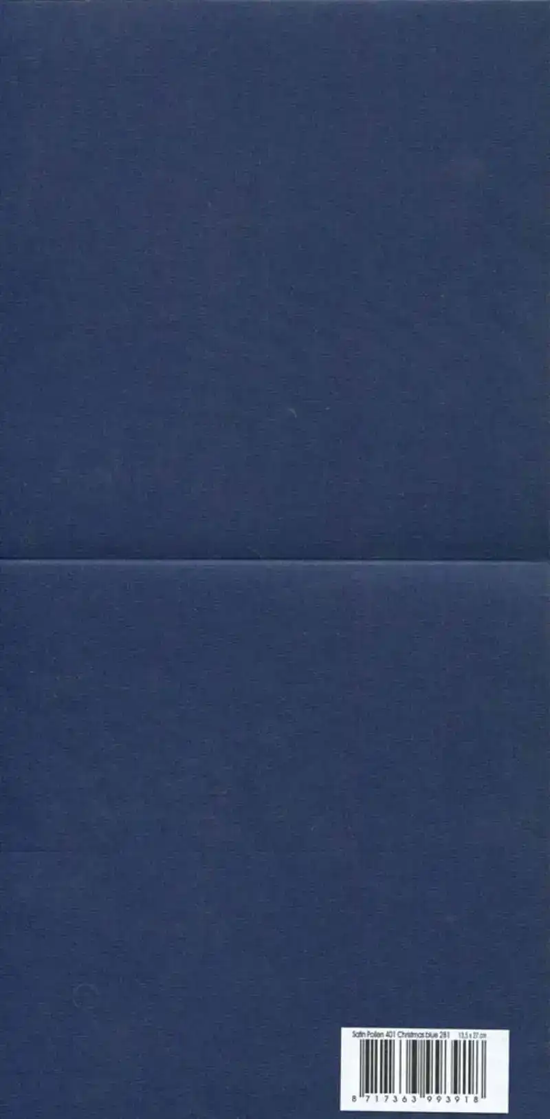 Karton satijn kerst blauw 13,5x27cm 10vel