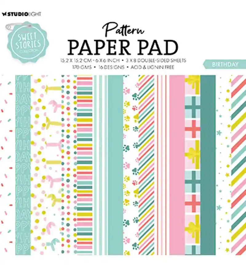 SL Pattern paper pad Birthday Sweet stories