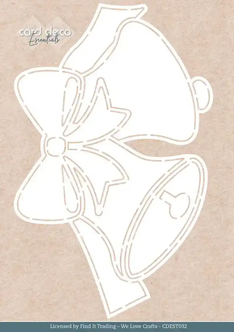 Card Deco Essentials stencil Ruby Christmas Bells - A5