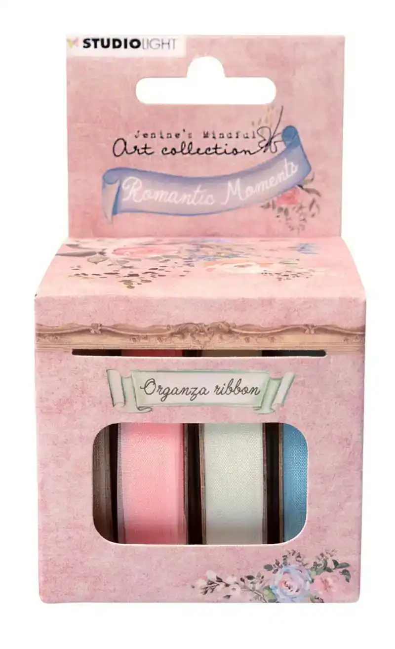JMA romantic moments ribbons organza 4 kleuren 10 meter