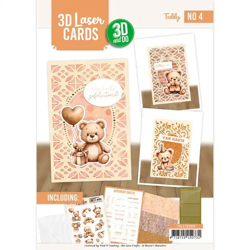 3D and Do laser cards 4 Teddy