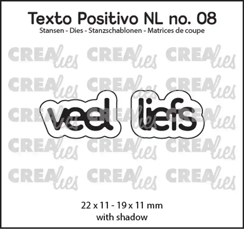 Crealies veel liefs