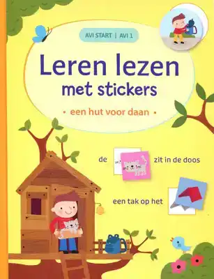 Leren lezen met stickers - Een hut voor Daan
