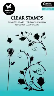 Studio Light Clear Stamp Rose Swirls