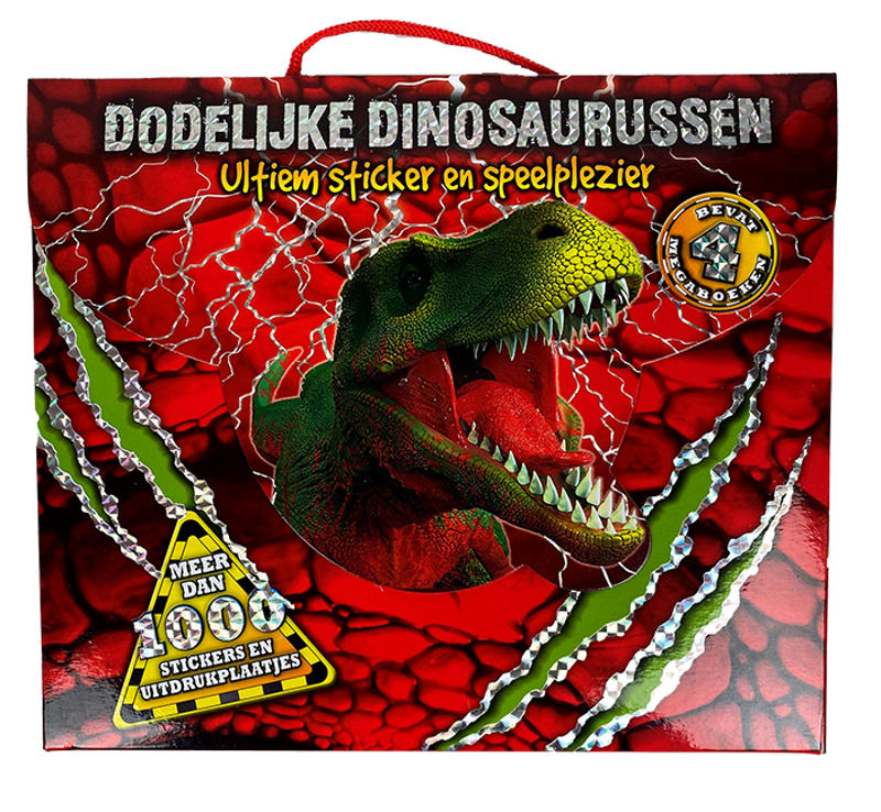 Stickertas Dodelijke Dinosaurussen
