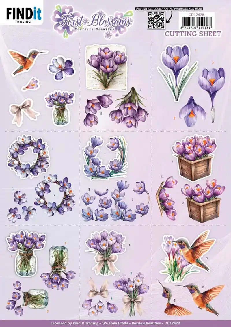 Berries Beauties knipvelset First Blossoms mini/small elements