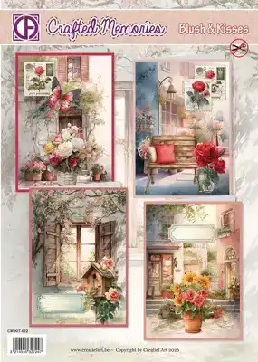 Blush and kisses kaarten pakket
