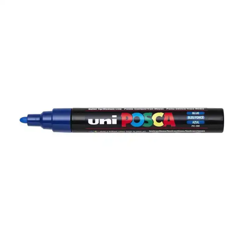 Posca verfmarker pc-5m donker blauw medium