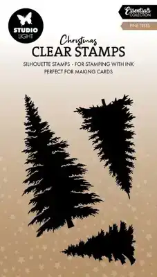 Studio Light clear stamp pine trees essentials