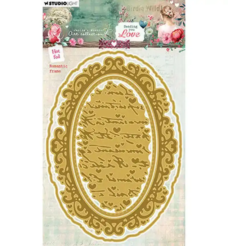 JMA Sending you love Snijmal hot foil cutting die romantic frame