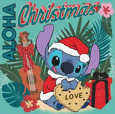 Crystal Card Kit DNY811 Christmas Aloha Stitch