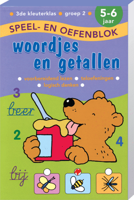 Speel en Oefenblok 5 tot 6 jaar Woordjes en Getallen
