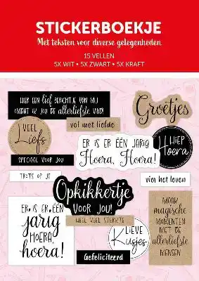 Emma's Stickerboekje met diverse leuke Nederlandse teksten
