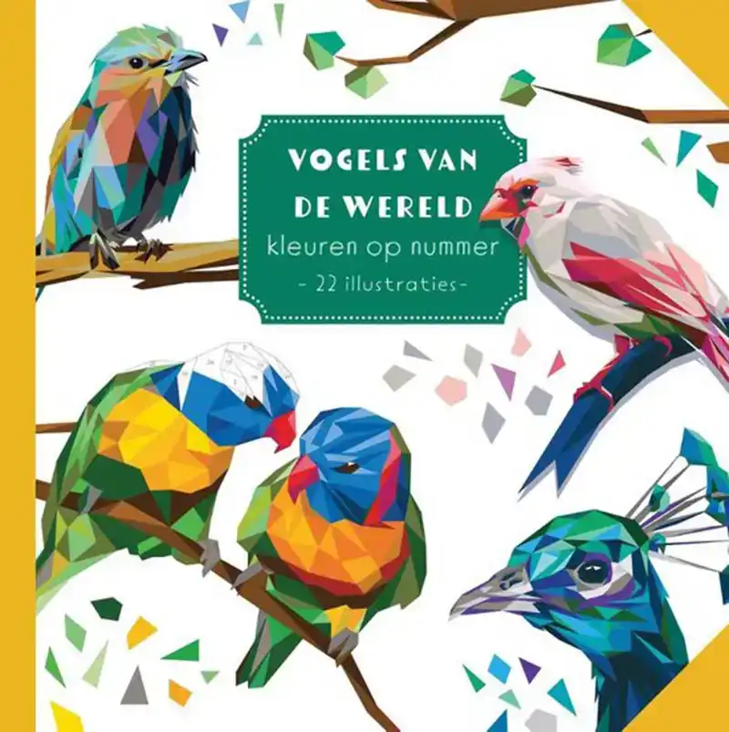 Vogels van de wereld - kleuren op nummer
