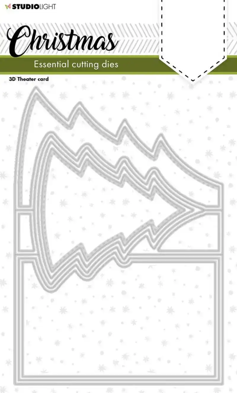 Studio Light Cutting die Christmas essentials 1 - Tree pop out nr. 255