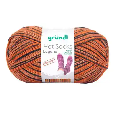 Hot Socks Lugano 4-kleur Oranje