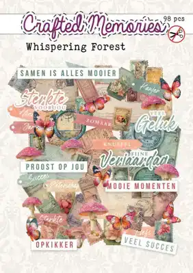 Stansplaatjes "accessoires" Whispering Forest 98 stuks<br>