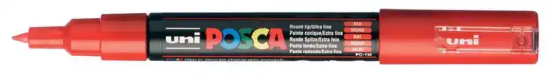 Posca verfmarker pc-1mc rood extra fijn