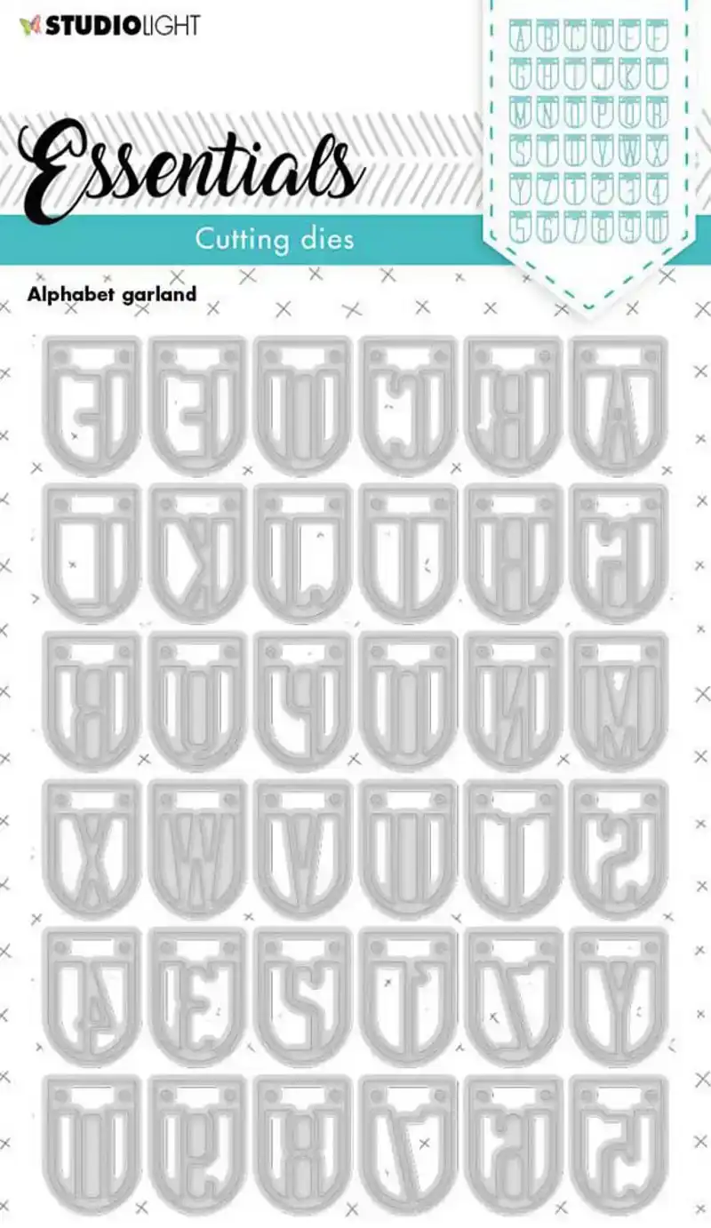 Snijmallen Alphabet Garland