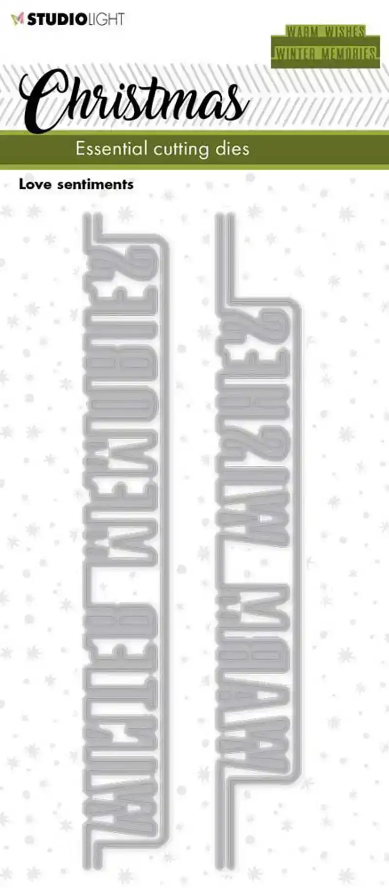 Studio Light Cutting die Christmas essentials 2 Love sentiments nr. 241