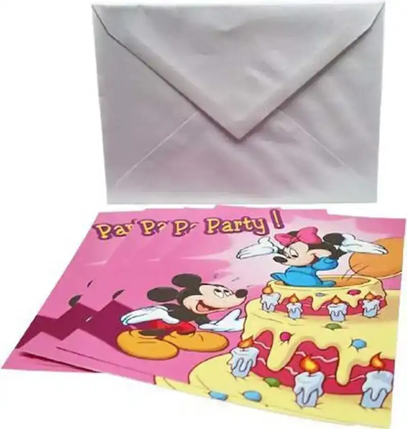 Disney Verjaardagskaarten Mickey & Minnie Mouse