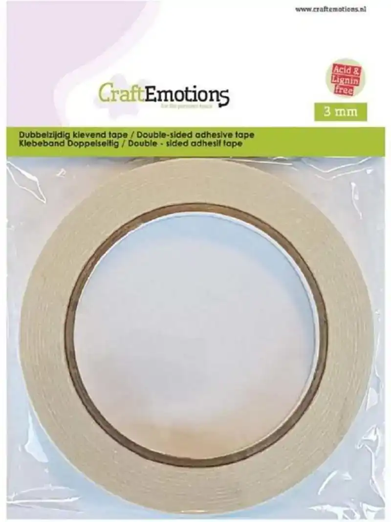 Dubbelzijdig klevend tape 3 mm