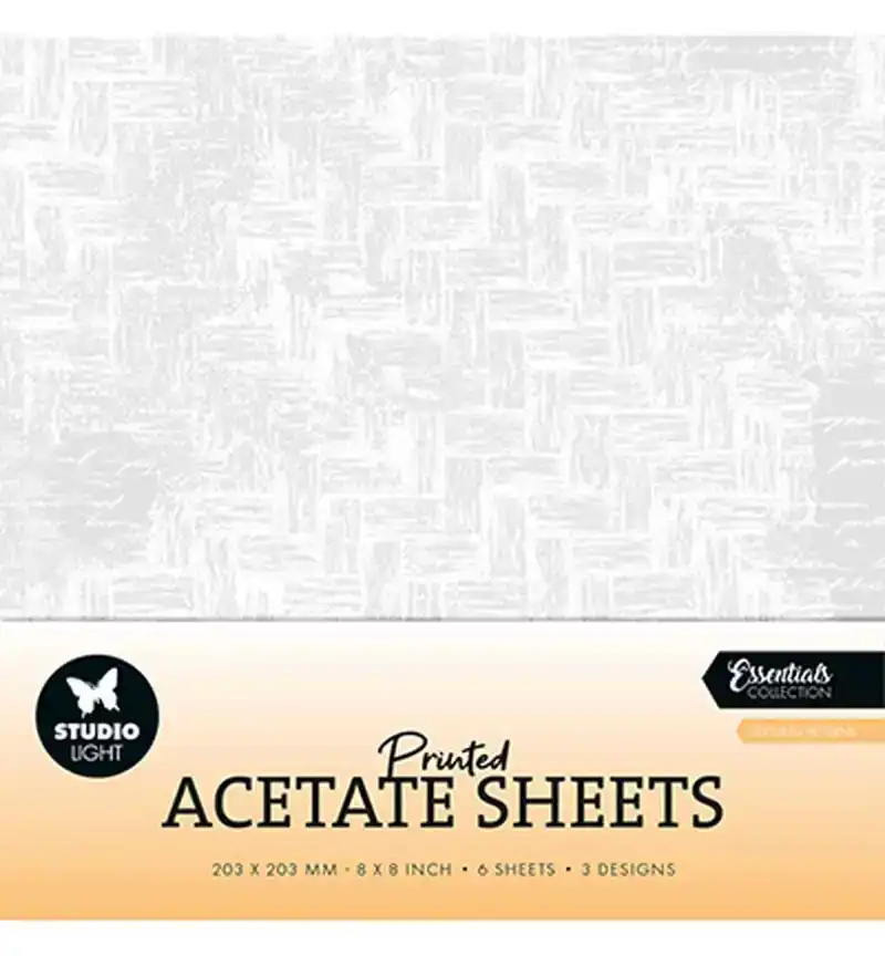 Acetate sheets textured patterns 20x20 cm