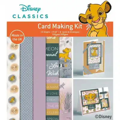 Card making kit 8 cards Lion King