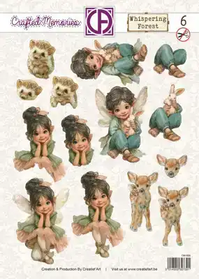 3D Doordrukvel Whispering Forest 06<br>