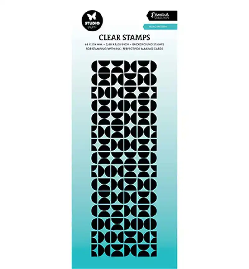 Studio Light clear stamp Retro pattern