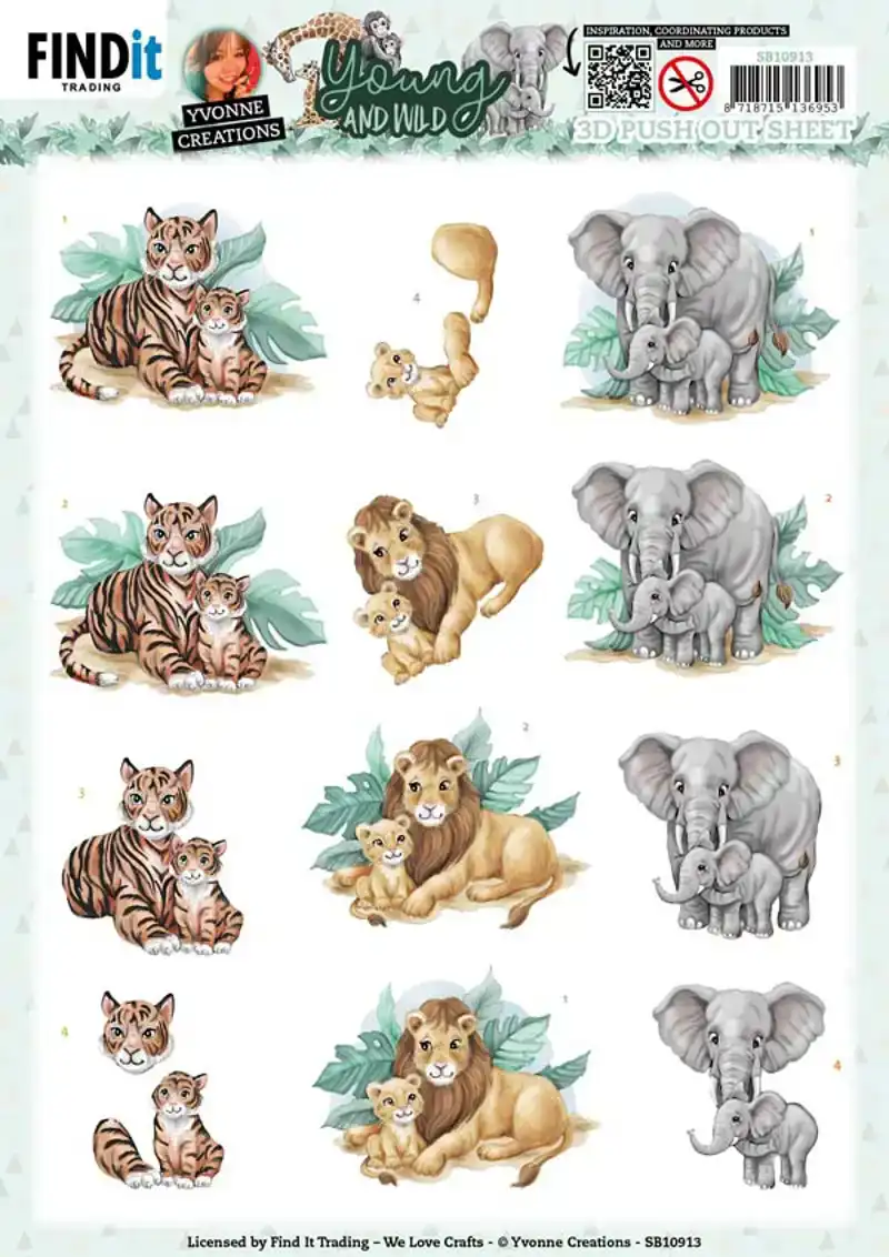 YC Yound and Wild 3D push out Tiger