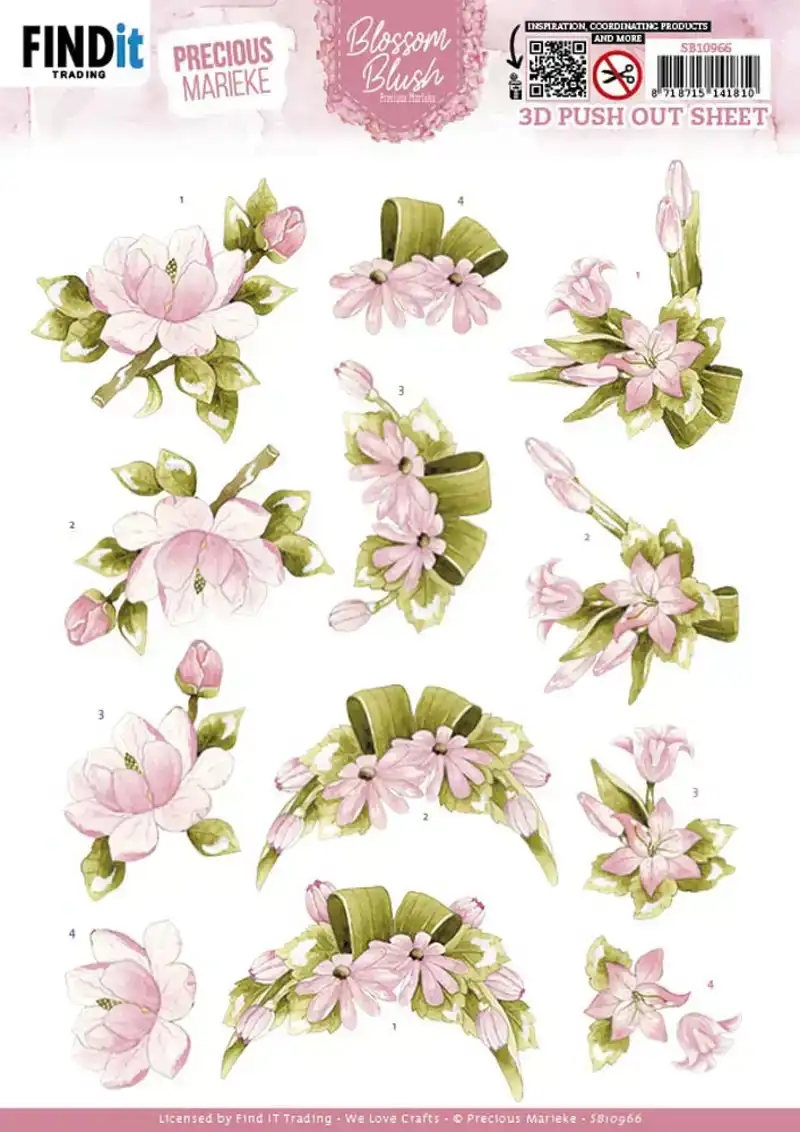 PM blossom blush 3D push out pink