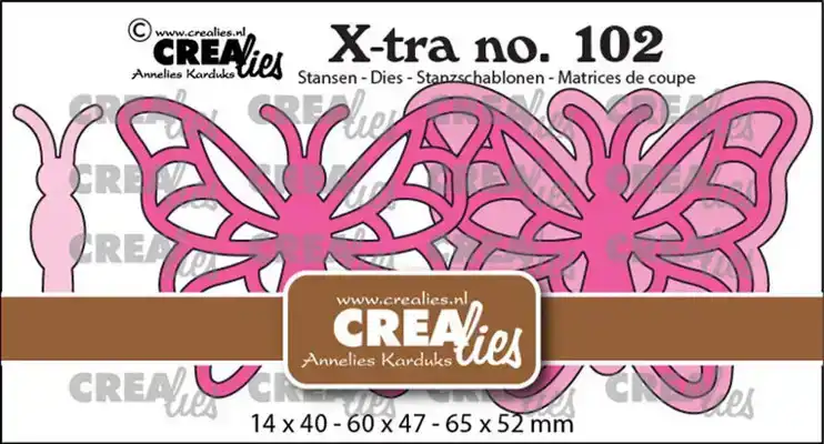 Crealies Vlinder B XL