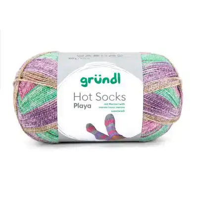 Hot Socks playa 02 groen/paars