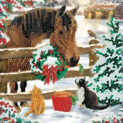 Crystal card Kit XM143 Christmas Friendship