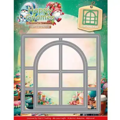 Snijmal Berries Beauties Happy Gnomes Cottage Window