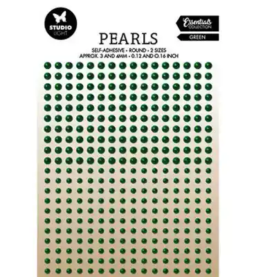 SL Self-Adhesive Pearls Green