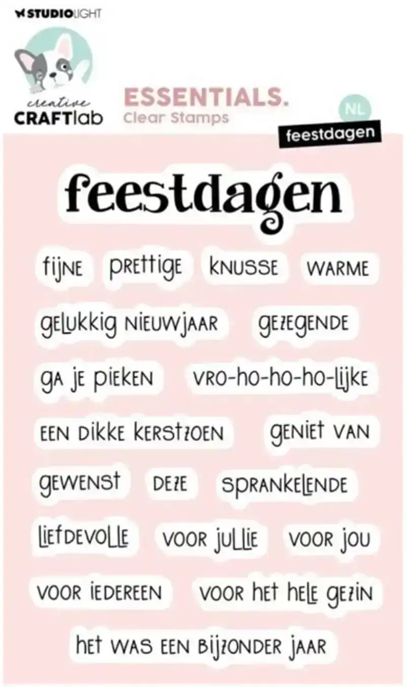 Creative Craftlab clear stamps feestdagen