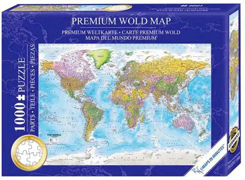 Legpuzzel close up premium world map