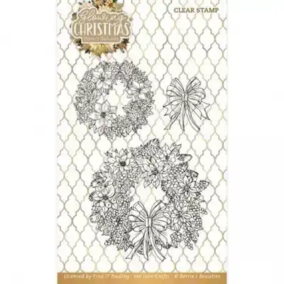 BB Glowing Christmas Clear Stamp wreath