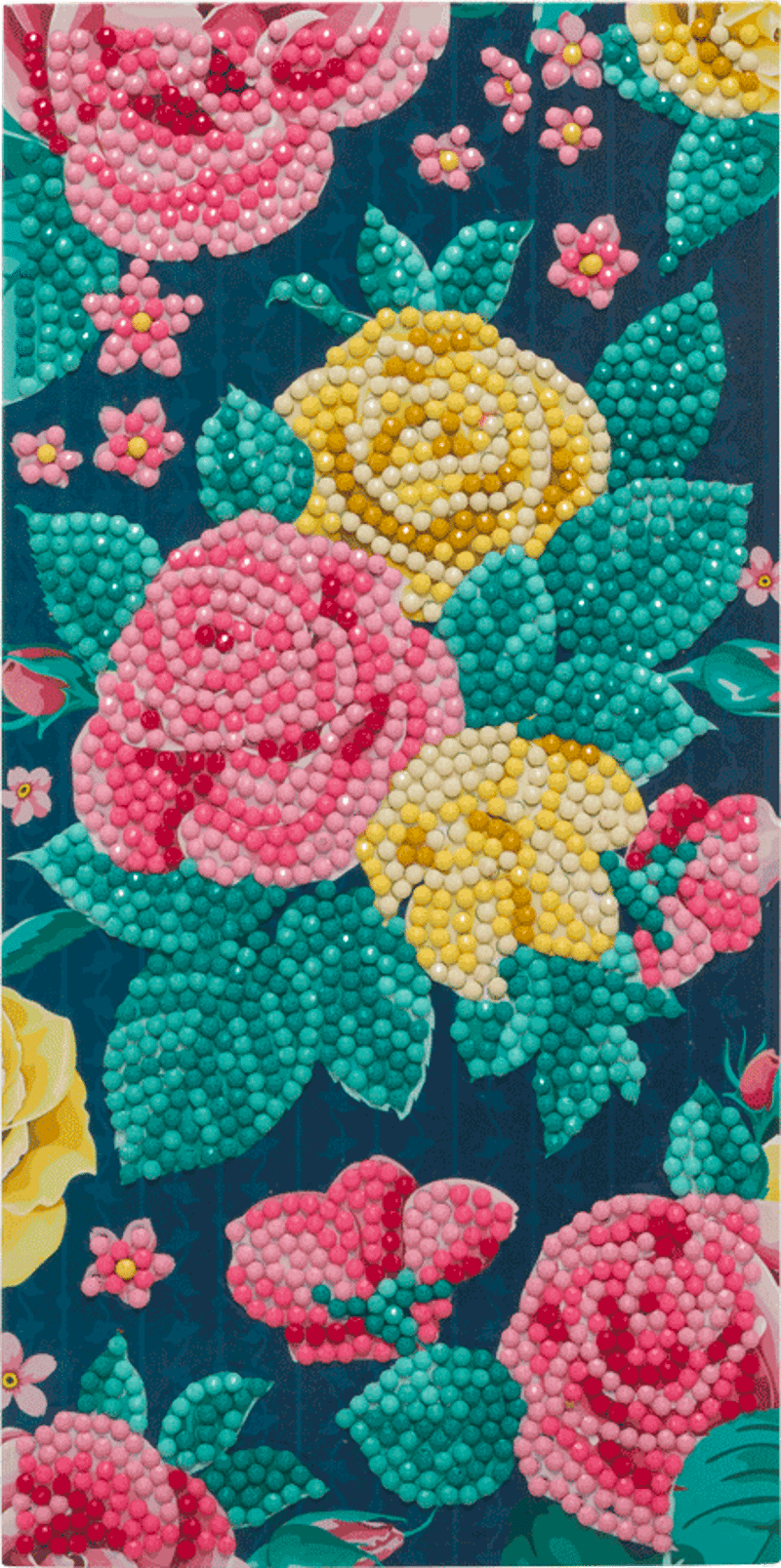 Crystal Card kit C10 bloemen 11x22cm
