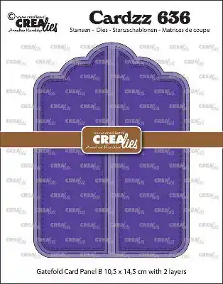 Crealies Cardzz Snijmal no. 636, Gatefold card Paneel B