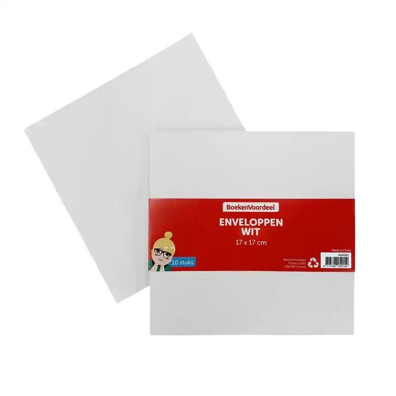 Enveloppen creme 17x17cm 110gr