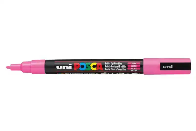 Posca verfmarker pc-3m roze fijn