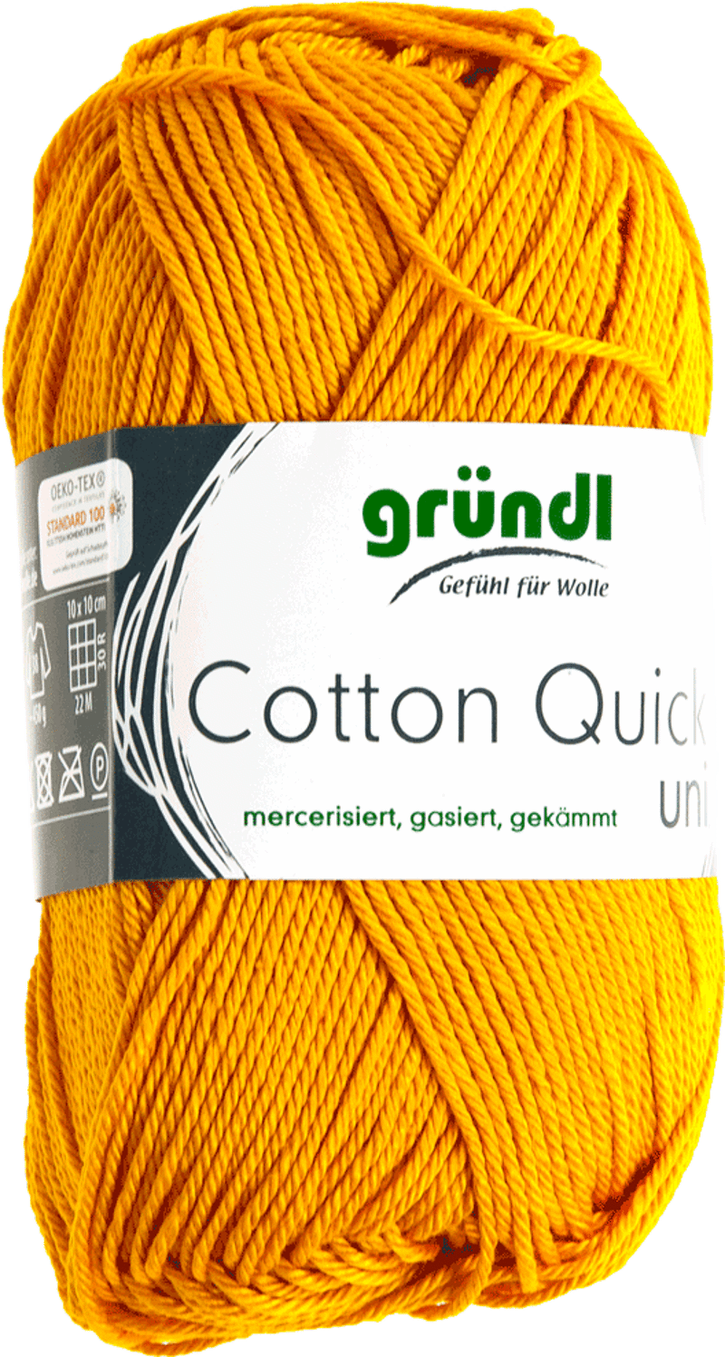 Cotton Quick Uni 124 Mosterd Geel 50gr