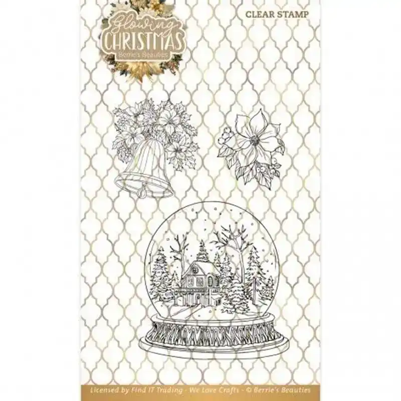 BB Glowing Christmas Clear Stamp globe