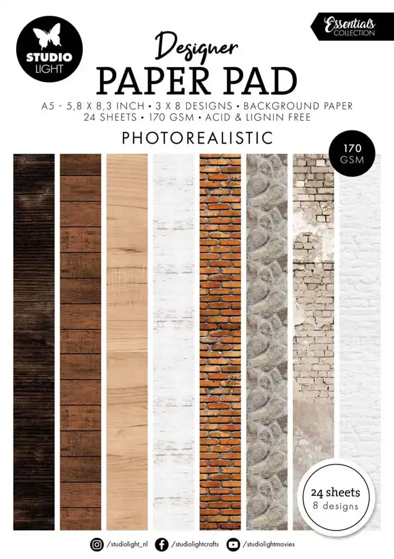 Studio Light designer paper pad photorealistic essentials