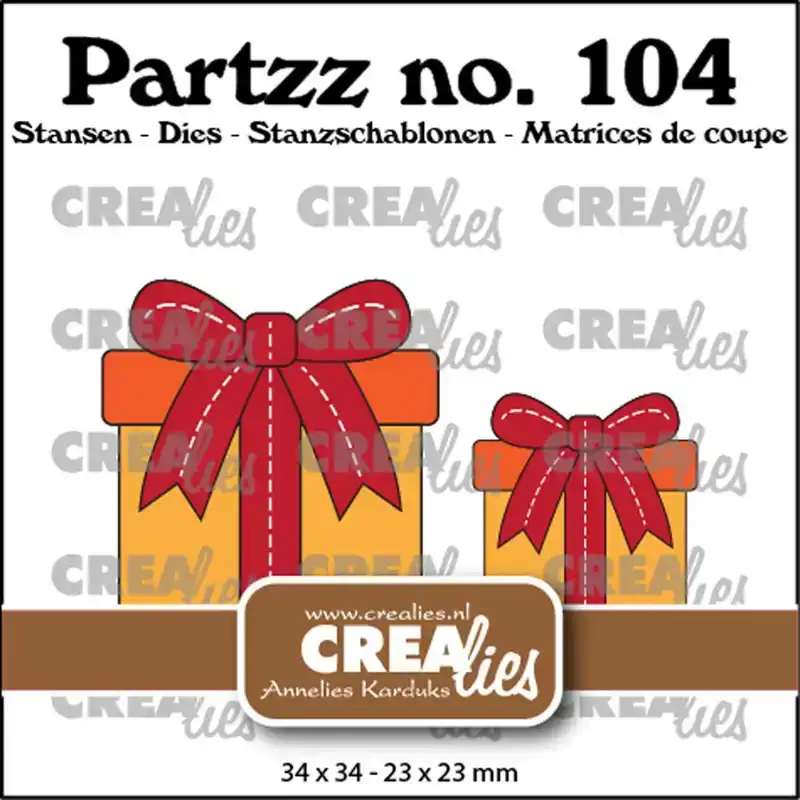 Crealies cadeau middel en klein
