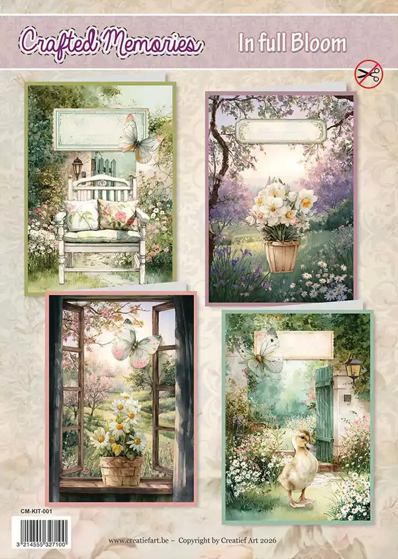 In Full Bloom kaartenpakket 4 stuks