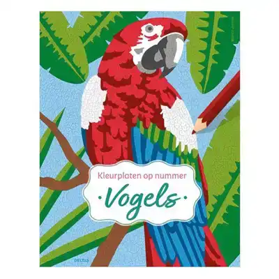 Kleurplaten op nummer Vogels